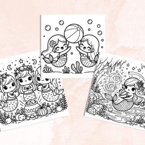 Bold and Easy Coloring Book, Mermaid Life Coloring Pages, Cute Cozy Underwater Scenes Coloring, Relaxing Activity for Adults, Stress Relief