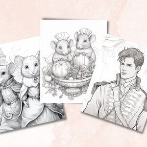 38 Cinderella Coloring Book, Printable Fairytale Princess Castle