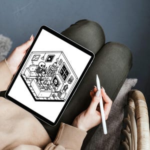 Bold and Easy Coloring Book, Spooky Corner Coloring Pages, Cute Cozy Creepy Moments Coloring, Relaxing Activity for Adults, Stress Relief