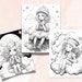 33 Dreamer Girl Coloring Book Printable PDF Little Cute - Etsy