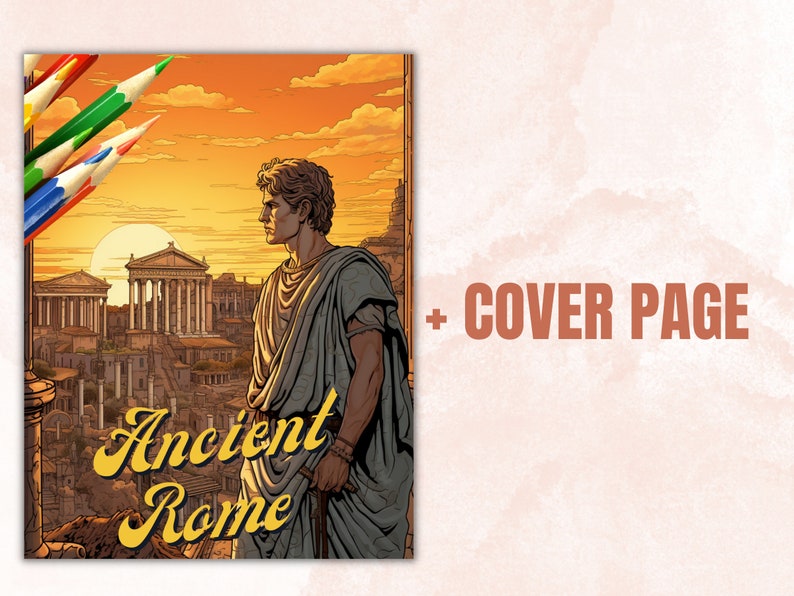 22 Ancient Rome Mythology Design Coloring Book Printable PDF - Etsy
