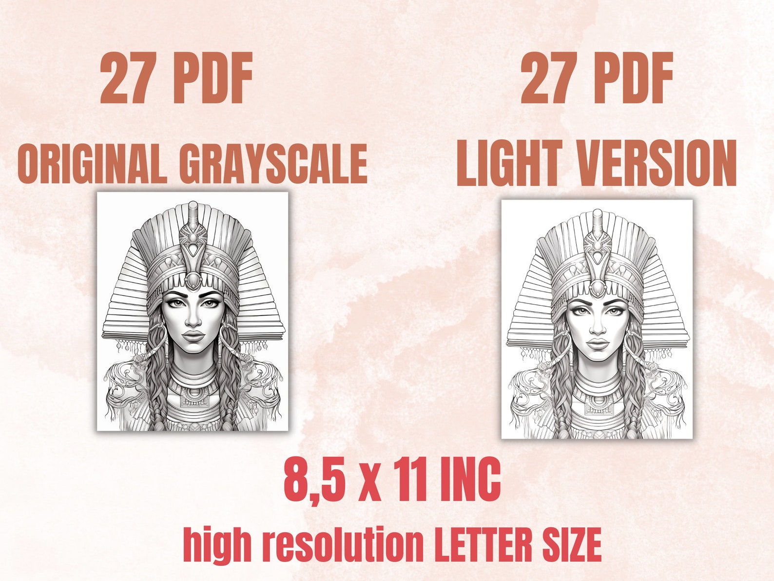 27 Ancient Egypt Mythology Design Coloring Book, Printable PDF, Gods ...