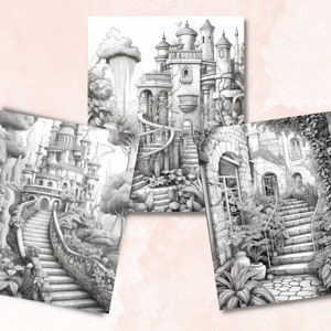 27 Secret Garden Coloring Book, Printable Enchanted Garden Coloring