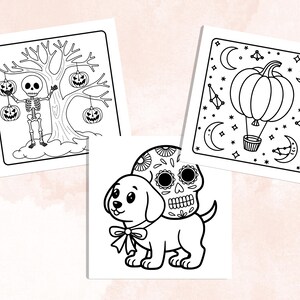 Whimsy Spooky Coloring Book, 40 Whimsical Coloring Pages, Free PNG Cover, Halloween Coloring Pages, Cute Creepy Procreate Fun for Adults