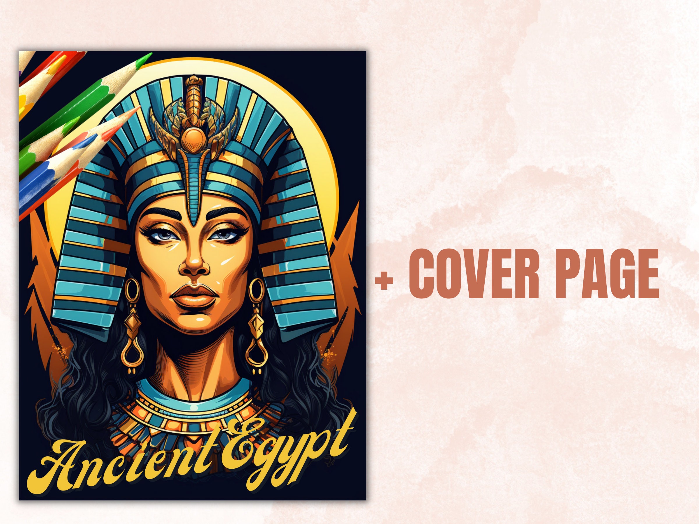 27 Ancient Egypt Mythology Design Coloring Book, Printable PDF, Gods ...