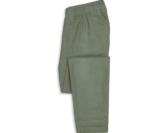 Mens Lounge Chinos | Hemp Tencel Eco Sustainable | Regular Fit Trousers Pants