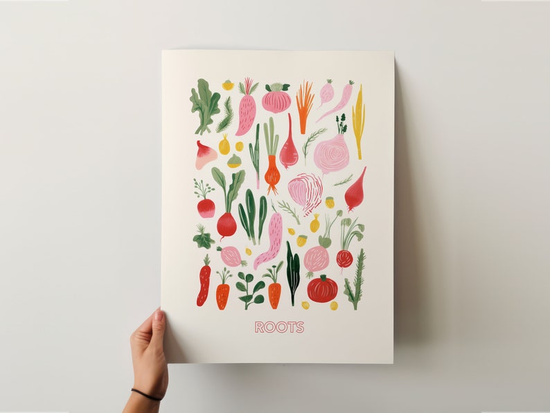 Abstract Wall art Kitchen Watercolour Printable Wall Decor for kitchen Downloadable Digital print Illustration image 6