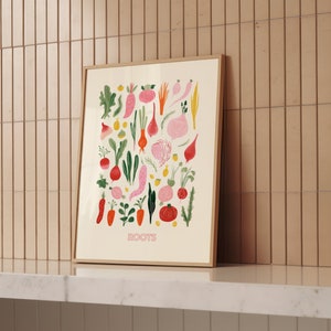 Abstract Wall art Kitchen Watercolour Printable Wall Decor for kitchen Downloadable Digital print Illustration image 3