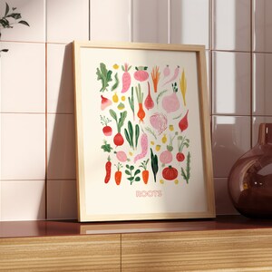 Abstract Wall art Kitchen Watercolour Printable Wall Decor for kitchen Downloadable Digital print Illustration image 7