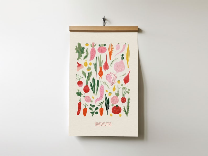 Abstract Wall art Kitchen Watercolour Printable Wall Decor for kitchen Downloadable Digital print Illustration image 4