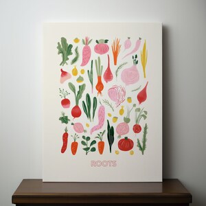 Abstract Wall art Kitchen Watercolour Printable Wall Decor for kitchen Downloadable Digital print Illustration image 2