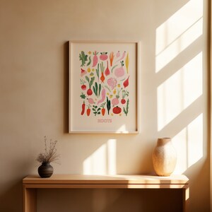 Abstract Wall art Kitchen Watercolour Printable Wall Decor for kitchen Downloadable Digital print Illustration image 5