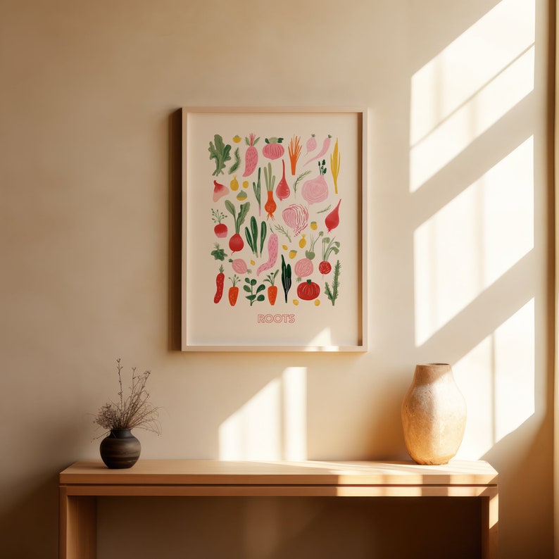 Abstract Wall art Kitchen Watercolour Printable Wall Decor for kitchen Downloadable Digital print Illustration image 5