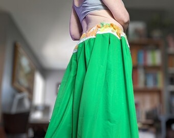 Eco-Chic Boho Genie Harem Pants - Emerald Genie Princess