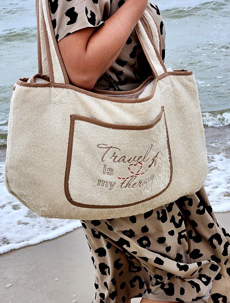 ビーチテリーバッグ人気【RONRON】TERRY BEACH BAG★2色 The Terry Beach Bag – DLD Bags