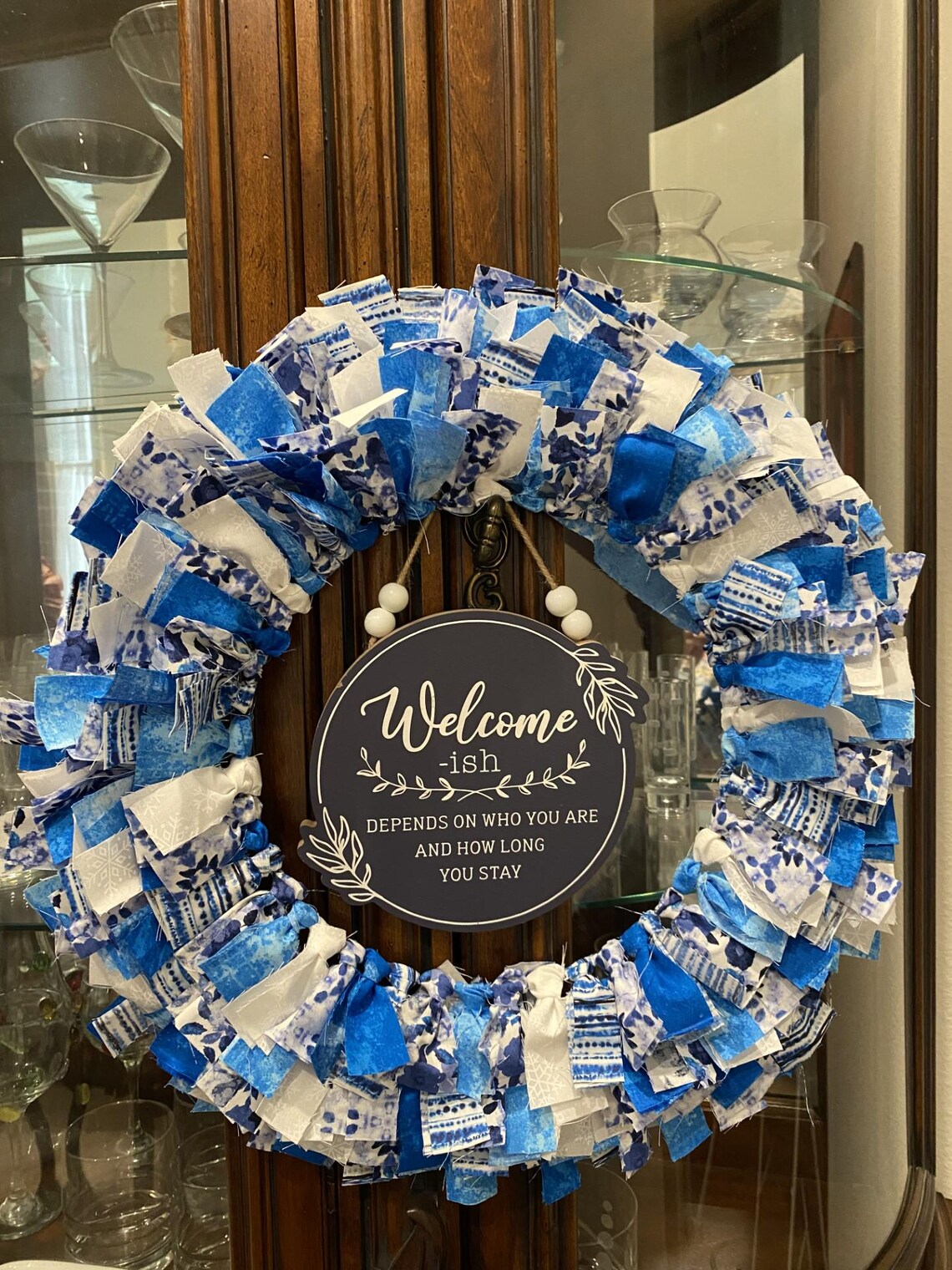Welcome Rag Wreath - Etsy