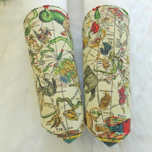 Armbracers Hemelse middeleeuwse kaart en zon en maan