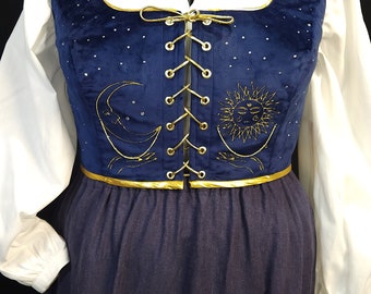 Constellation Celestial Zodiac sun and moon Plus Size Vest