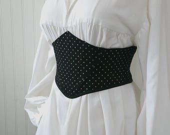 Black with texture undercorset