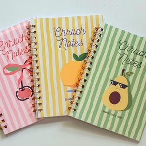 Personalized Church Notes Notebook: Christian Sermon Journal