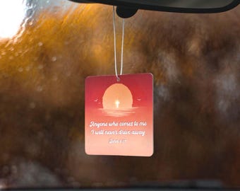 Christian Air Freshener: Jesus Bible Verse Car Accessory