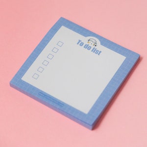 Sticky Notepad: To Do List, Cute Notepad, Home Office Stationery, Sticky Notes, Friend Gift