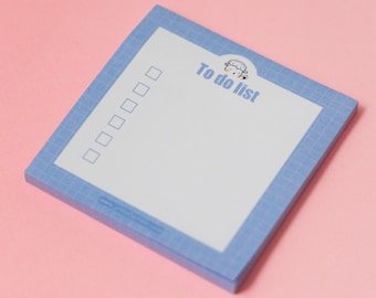 Cute To Do List Sticky Notepad: Illustrated Stationery Gift