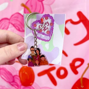 bobs burgers inspired keychain | The belchers keychain ~ bobs burgers keyring | bobs burgers gifts | cute keyring | keychain