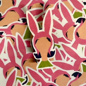 Louise Belcher Aufkleber, Bobs Burger inspirierter Aufkleber | Louise Erbs | Bobs Burger Geschenk | Bobs Burger Kunst, Bobs Burgers Geschenke