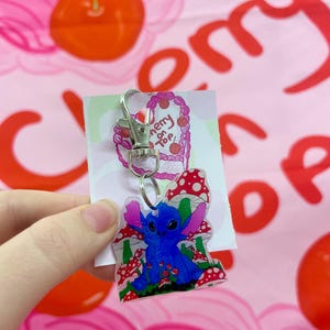 Stitch inspired keychain | lilo and stitch keyring | Disney gifts
