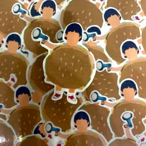 Gene Belcher Bobs Burger inspiriert Aufkleber | gen belcher burger aufkleber | Bobs Burger Geschenke | Handy Aufkleber | Aufkleber für Laptop