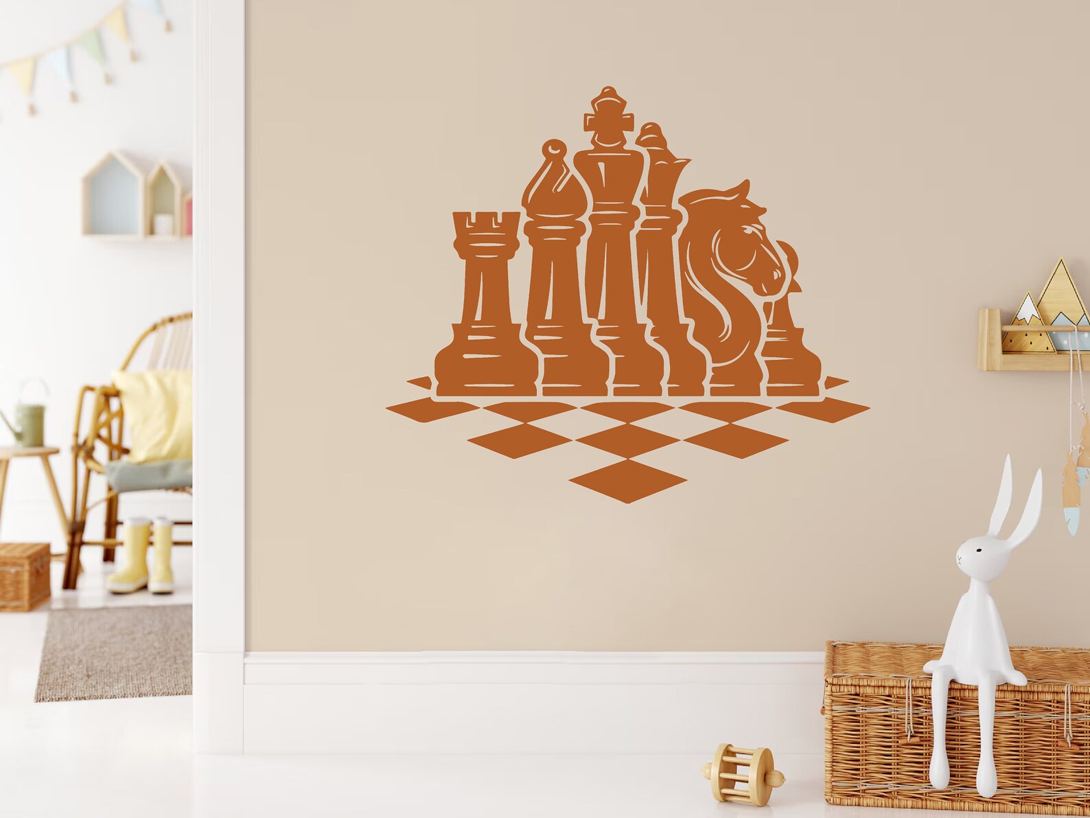 Chess Decal Chess Game Decal Game Room Chess Wall Decal Chess Piece ...