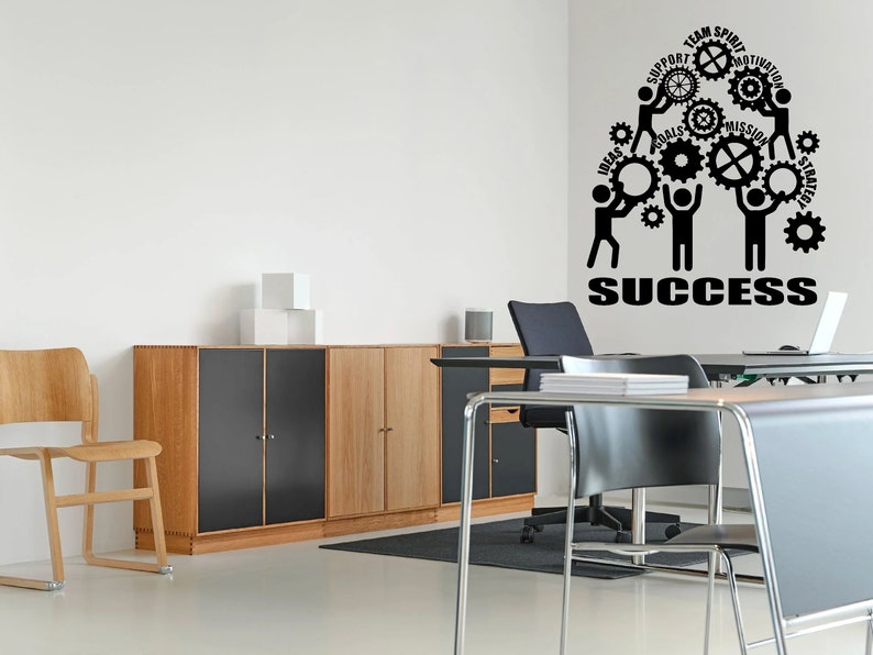 Teamwork Decal Team Spirit Decal Success Decal Work Space Decal Classroom Decal Wall Decal Idea