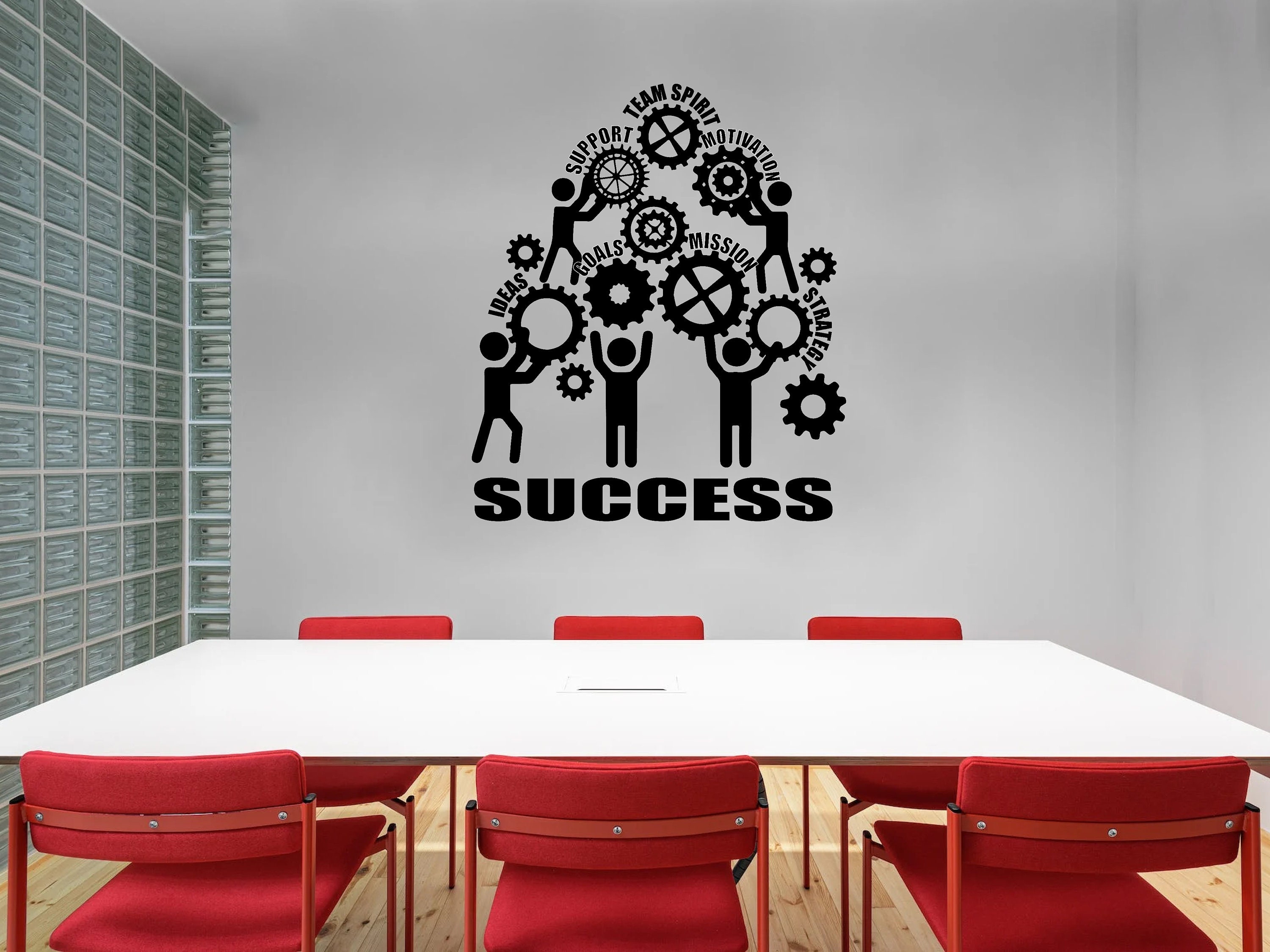 Teamwork Decal Team Spirit Decal Success Decal Work Space Decal Classroom Decal Wall Decal Idea
