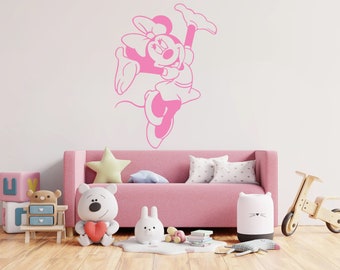 Minnie mouse decal Disney nursery decal Minnie decal Disney decal Mickey Playroom Minnie decal Mickey mouse decal Nursery Minnie decal