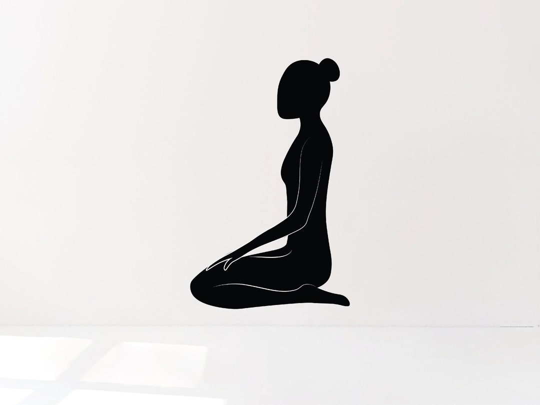 Lotus Yoga Meditation Decal Yoga Studio Decal Yoga Decal Etsy