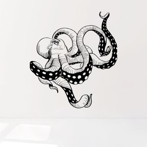 Octopus decal Octopus wall decor Octopus wall decal Tentacles decal Octopus vinyl tentacles stickers Bedroom Nursery wall decals art octopus