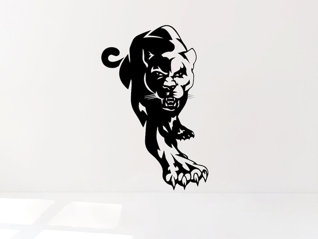 Puma Decal Black Puma Decal Wild Cat Decal Jaguar Decal Big Etsy