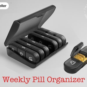 1pc Creative Cute DIY Sticker Pill Box Travel Portable Drug Tablet Devided  Storage Box Dispenser Toothpick Jewelry Organizer