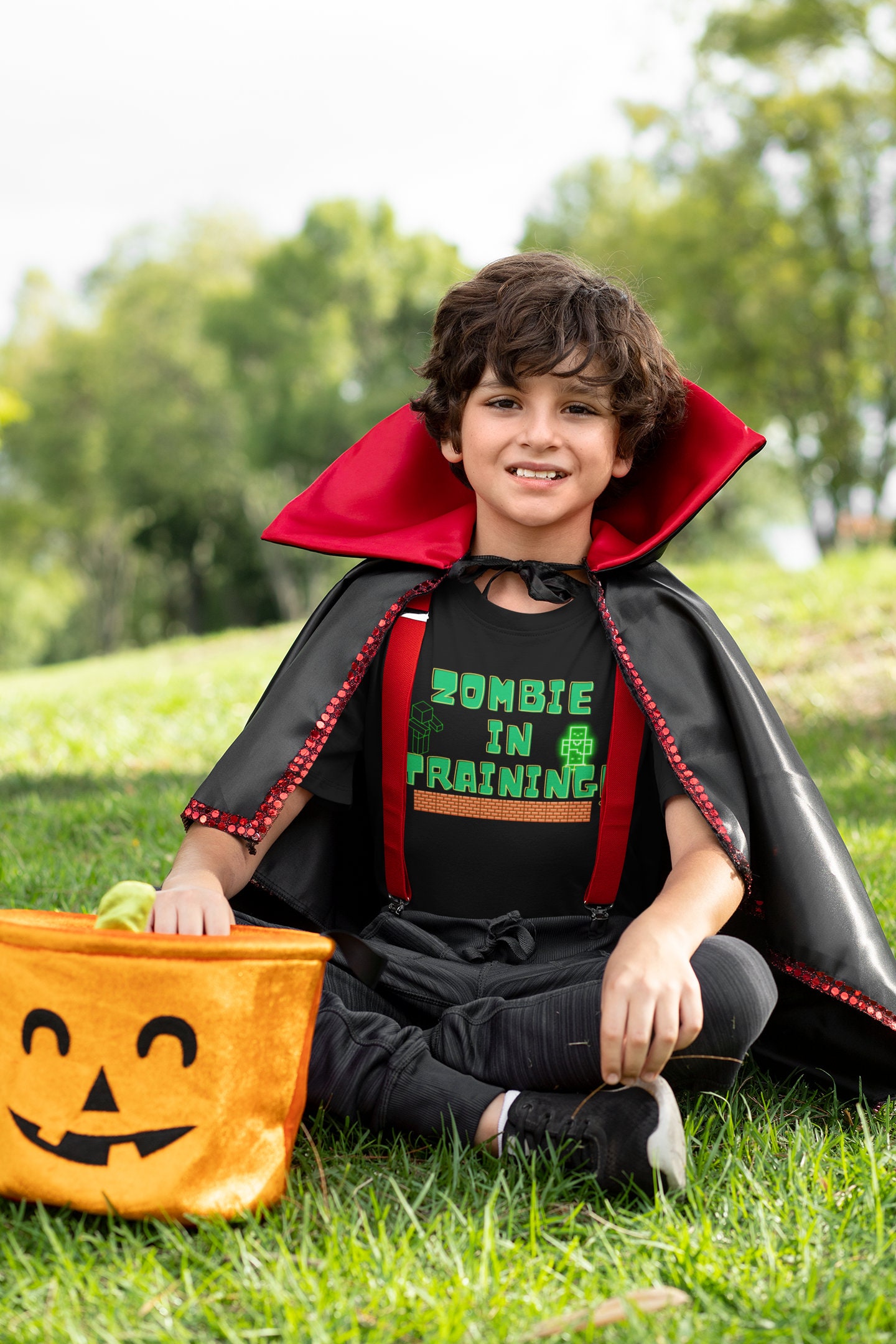 Roblox Halloween Kids Tee: Eat Trick or Treat Repeat Fun 