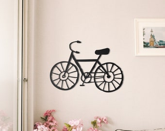 Bicycle Desing, Bike Wall Art, Metal Wall Decor, Room Decor, Minimalist Wall Decor, Modern Wall Art, Home Gift, Metal Wall Art, Bike decor