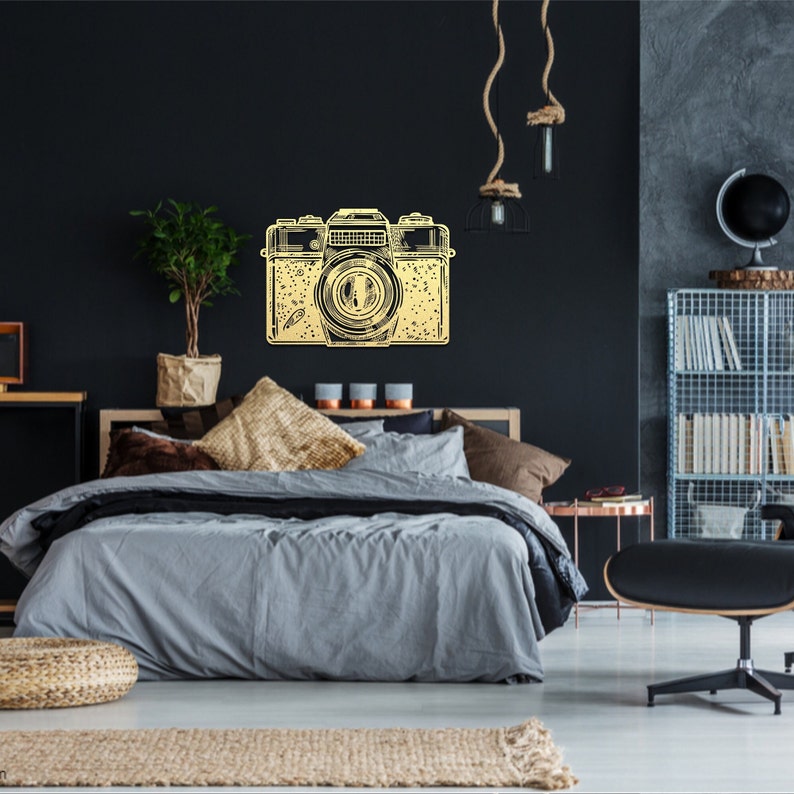 Camera Wall Art, Photographer Wall Art, Metal Wall Art, Metal Wall