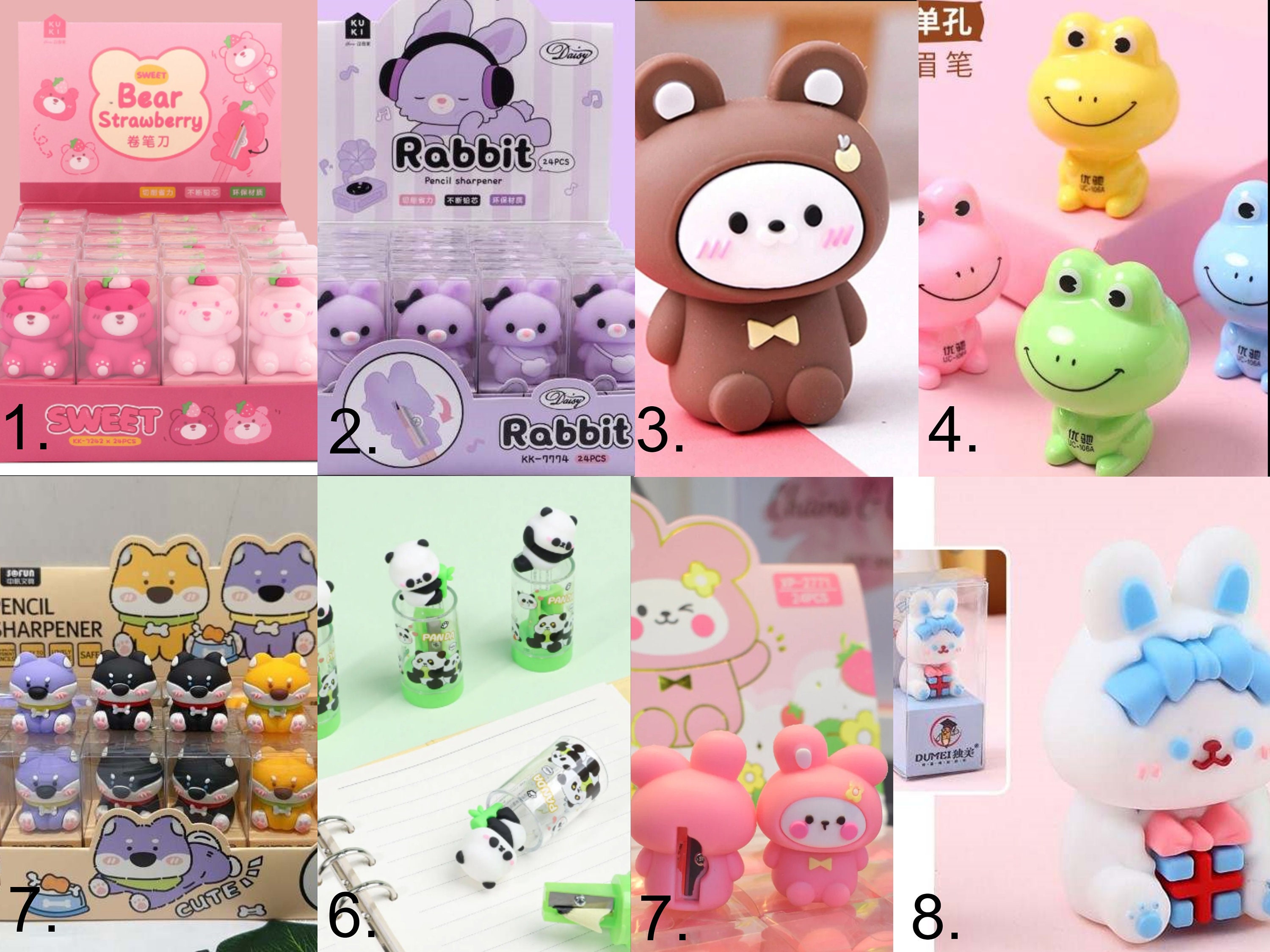 Kawaii Soft Rubber Mini Cartoon Animals Mechanical Pencil Sharpener Cute  Stationery Back To School Items For Kids Prizes Gift - Pencil Sharpeners -  AliExpress