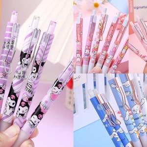 Cute Gel Pen Kawaii Korean Stationery 0.5mm Quicksand Needle-type Gel Pens  For Children's School Office Supplies Children's Gift