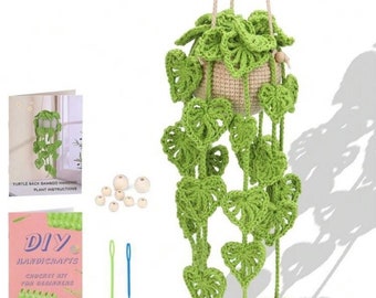 Monstera leaf crochet kit / DIY Kit / Beginner / Gift / Birthday / Plants / New Home / Home Decor / Houseplants / Crafting