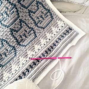 Cat Blanket Pattern - Mosaic Crochet PDF pattern