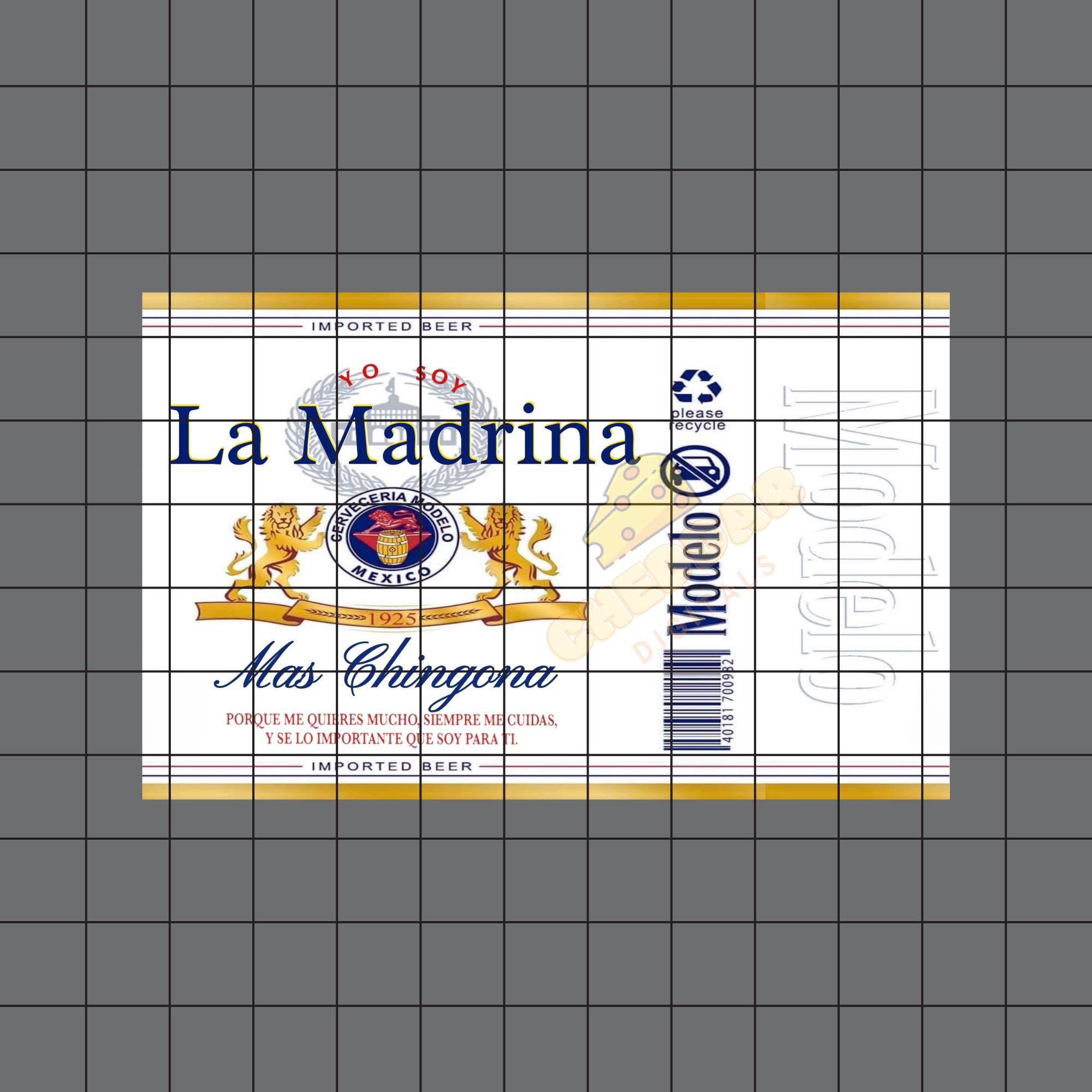 La Madrina mas chingona PNG FILE  l  frosted beer mug  l Tarro  l  Modelo  l  Sublimation  l