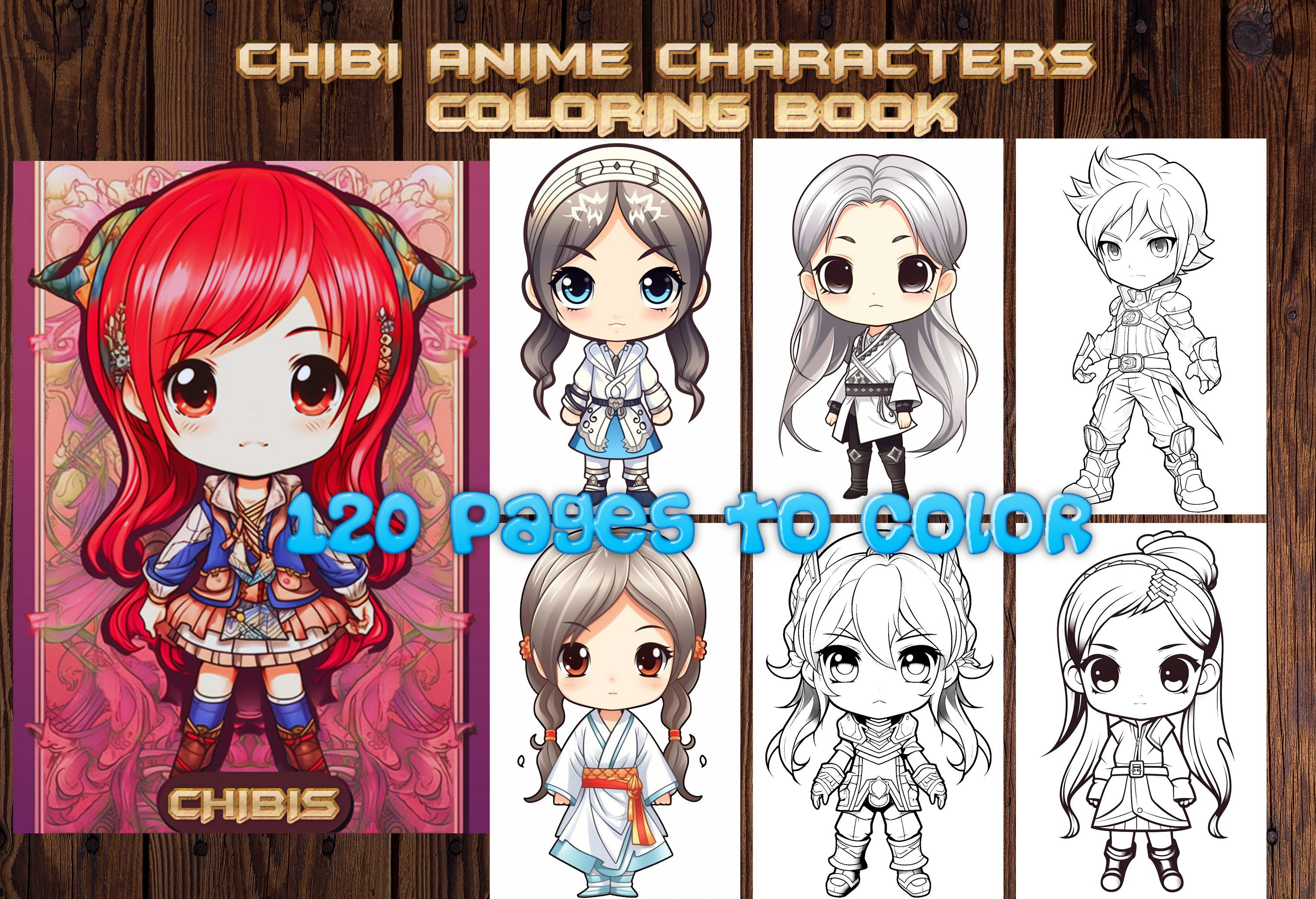 Chibi Anime Characters Coloring Pages