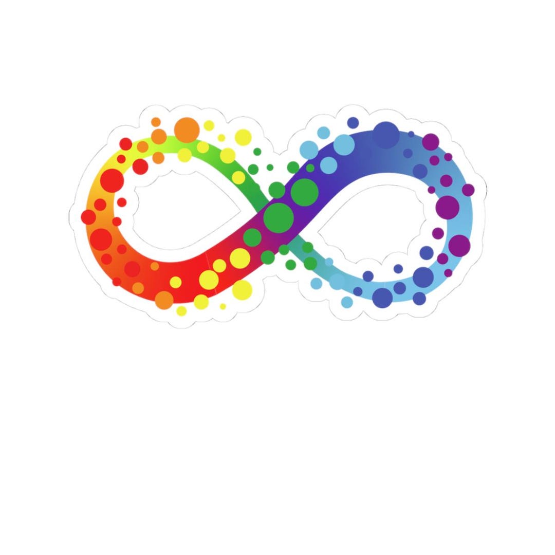 Neurodiversity Rainbow Infinity Sticker | Autism ADHD Audhd Pride - Etsy