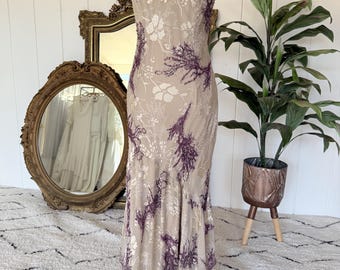 bias cut silk sequin dress Bias-Cut Sequin Maxi Dress